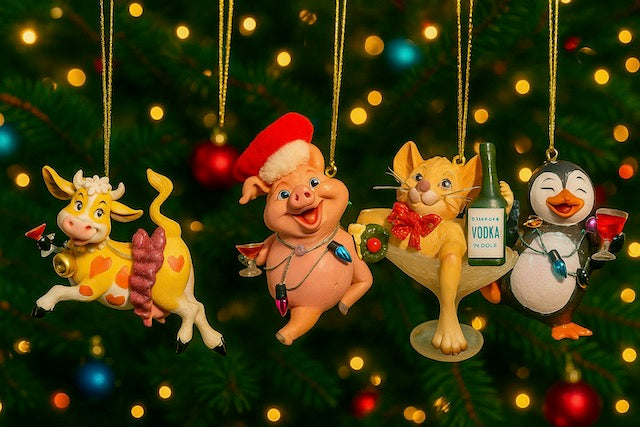 Kurt Adler Party Animals Christmas Ornaments