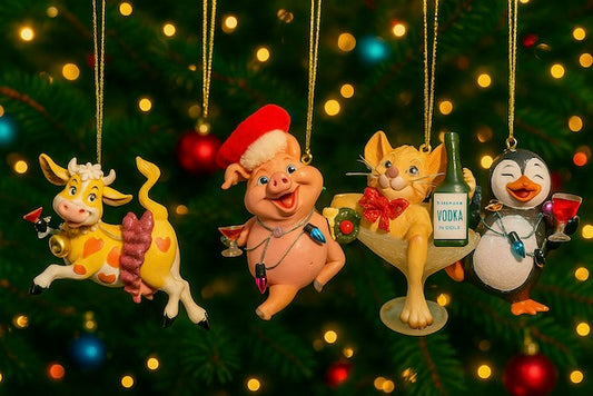 Kurt Adler Party Animals Christmas Ornaments