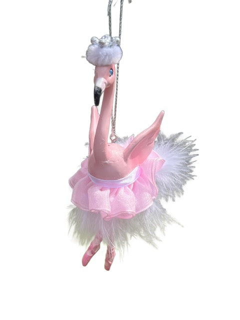 Kurt Adler Flamingo Ballerina Christmas Ornament E0480