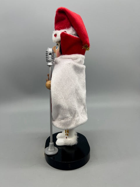 Kurt Adler 10 Inch Elvis in White Suit Nutcracker