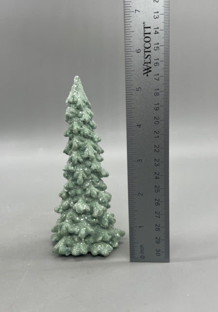 Melrose Frosted Seafoam Christmas Trees – Set of 3 (11", 9", 6") Holiday Decor