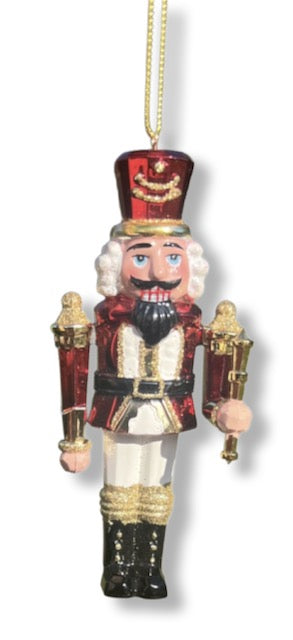 Kurt Adler Nutcracker Soldier Christmas Ornament – Red and Gold – Sold Separately D4706
