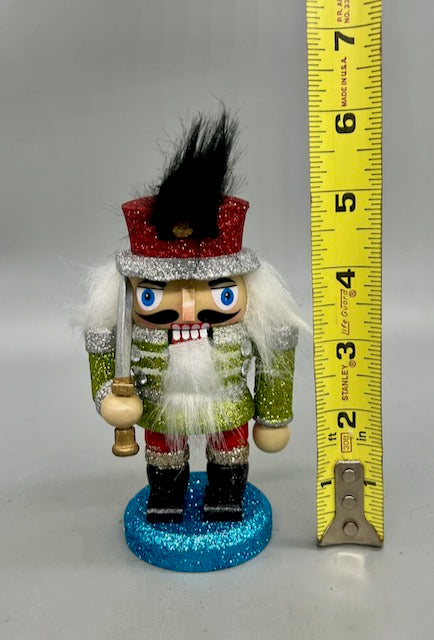 Kurt Adler Chubby Nutcracker Red-Green-Blue Christmas Ornaments 5.5" Sold Separately C5870