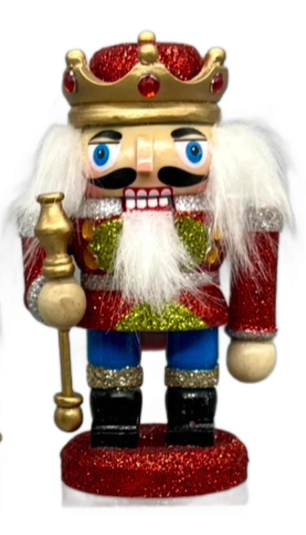 Kurt Adler Chubby Nutcracker Red-Green-Blue Christmas Ornaments 5.5" Sold Separately C5870