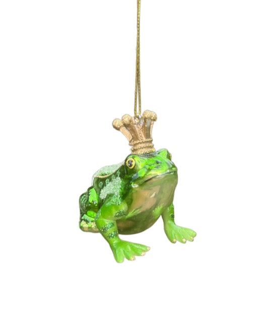 Frog Prince Glass Ornament by Kurt Adler 3" H1637