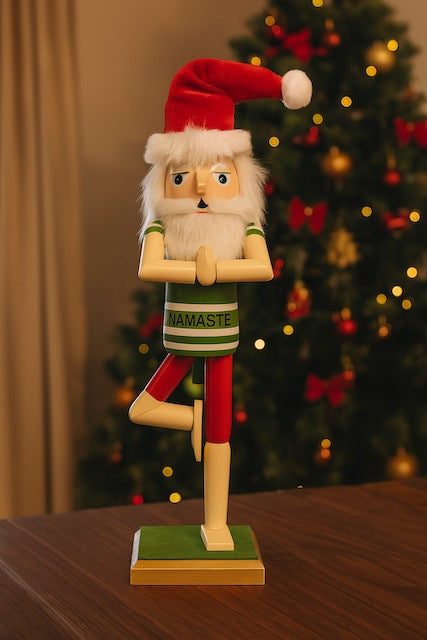 Kurt Adler 15 inch Wooden Yoga Santa Nutcracker