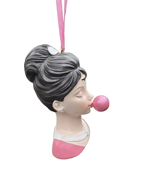December Diamonds Bubble Gum Girl Christmas Ornament