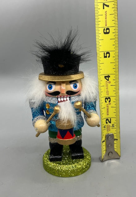 Kurt Adler Chubby Nutcracker Red-Green-Blue Christmas Ornaments 5.5" Sold Separately C5870