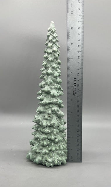 Melrose Frosted Seafoam Christmas Trees – Set of 3 (11", 9", 6") Holiday Decor