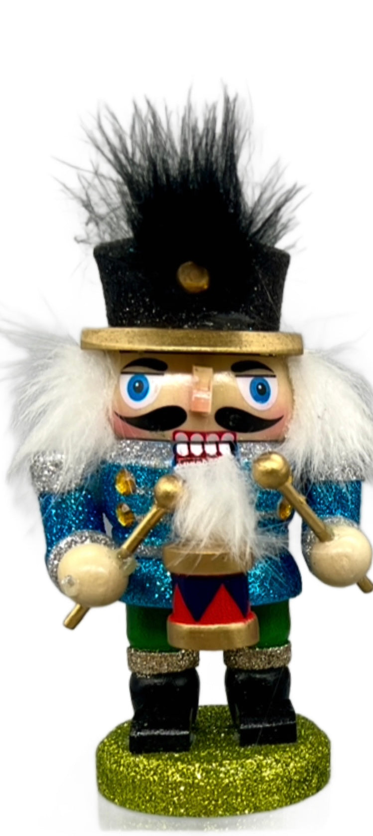 Kurt Adler Chubby Nutcracker Red-Green-Blue Christmas Ornaments 5.5" Sold Separately C5870