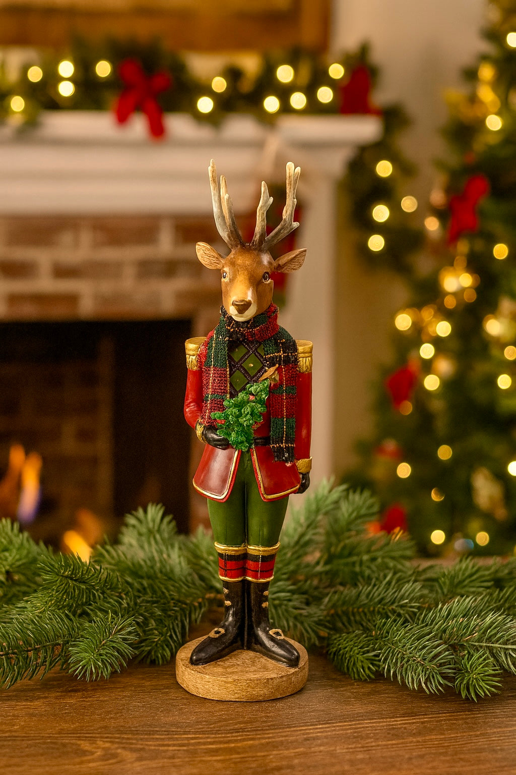 Reindeer Nutcracker  SoldierFigurine – 10.75" Christmas Holiday Decor (Sold Separately) 97189