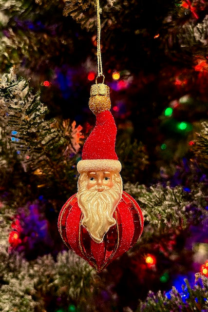 Kurt Adler Glass Snowman Nutcracker Santa Christmas Ornament