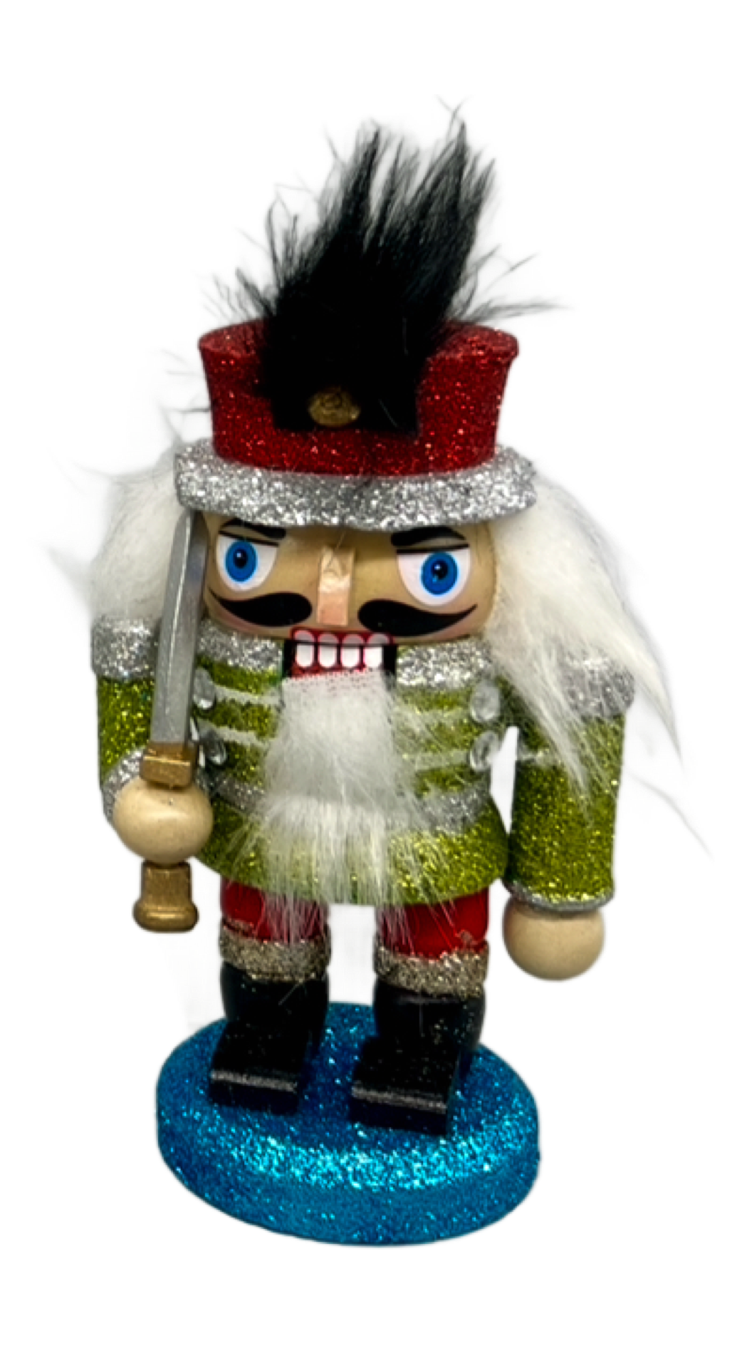 Kurt Adler Chubby Nutcracker Red-Green-Blue Christmas Ornaments 5.5" Sold Separately C5870
