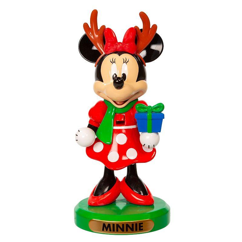 Kurt Adler Disney Minnie Mouse with Antlers and Present Nutcracker  6