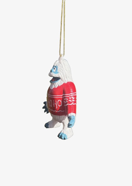 Kurt Adler Yeti Abominable Snowman Christmas Ornament with Red  Sweater D4706