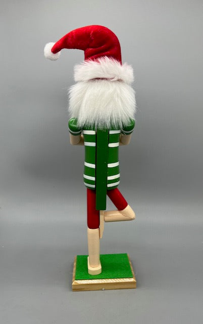 Kurt Adler 15 inch Wooden Yoga Santa Nutcracker