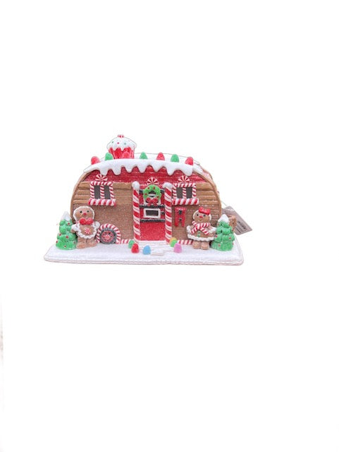 Kurt Adler 6" LED Gingerbread Camper – Battery Operated Lighted Christmas Decoration