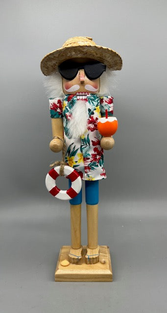 Kurt Adler 15-Inch Beach Santa Nutcracker
