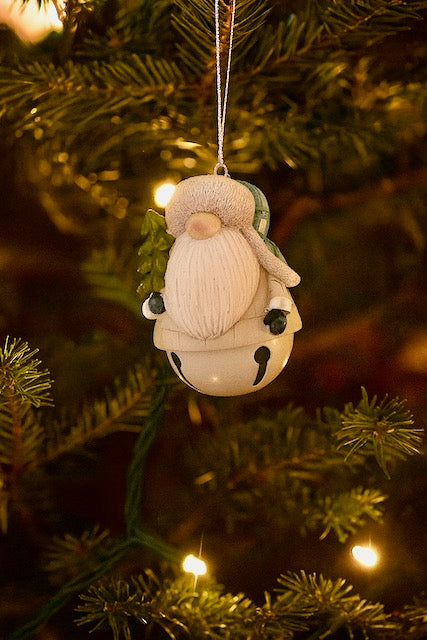 Gnome Bell Ornament 4.25" Sold Seperately