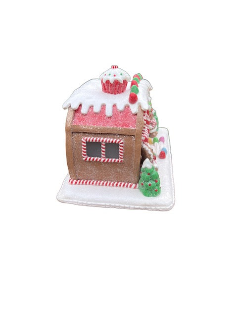 Kurt Adler 6" LED Gingerbread Camper – Battery Operated Lighted Christmas Decoration