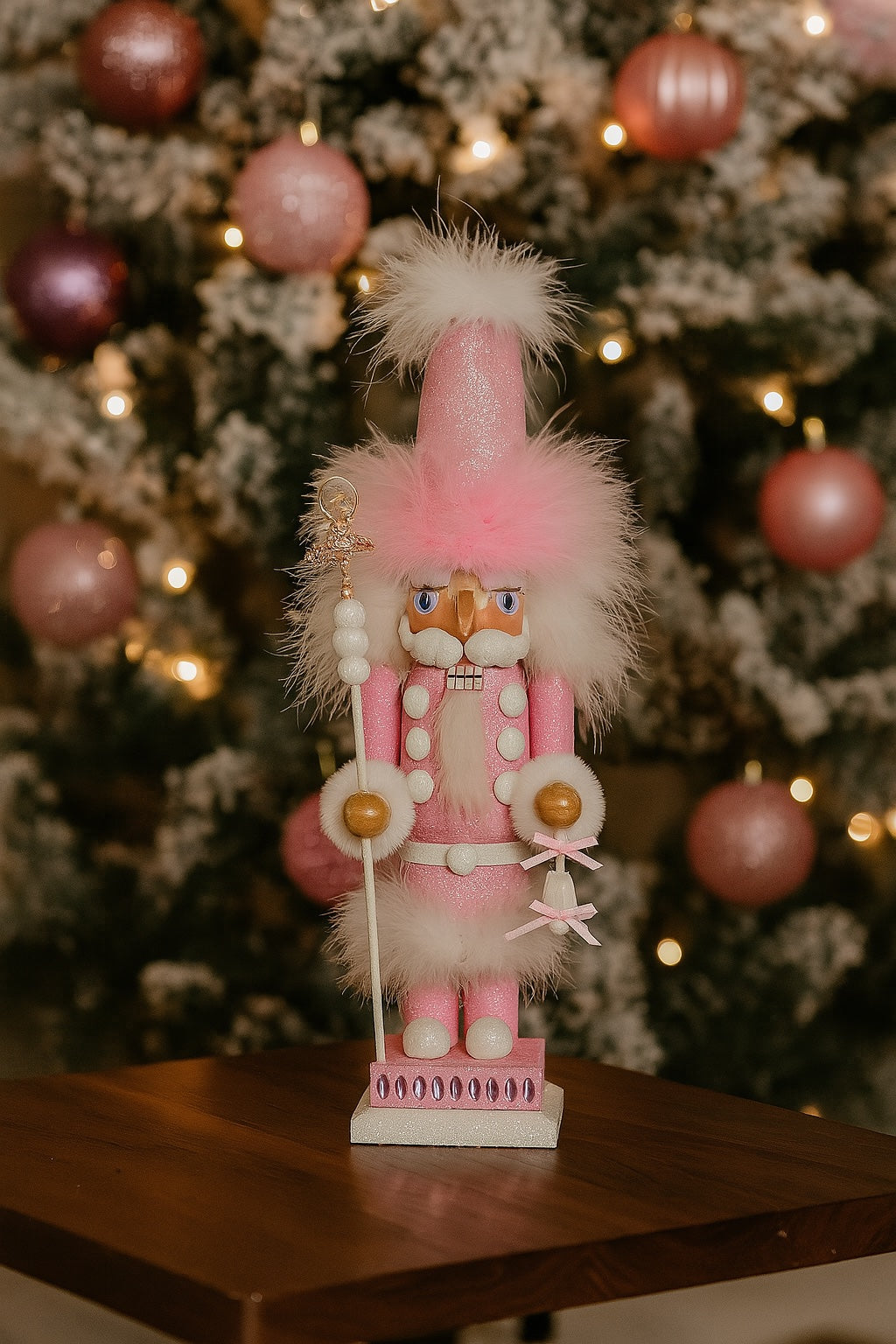 Kurt Adler 15" Hollywood Pink Nutcracker