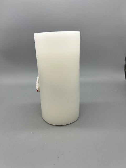 Snowman Water Fountain Candle – Lighted Christmas Tabletop LED Decoration