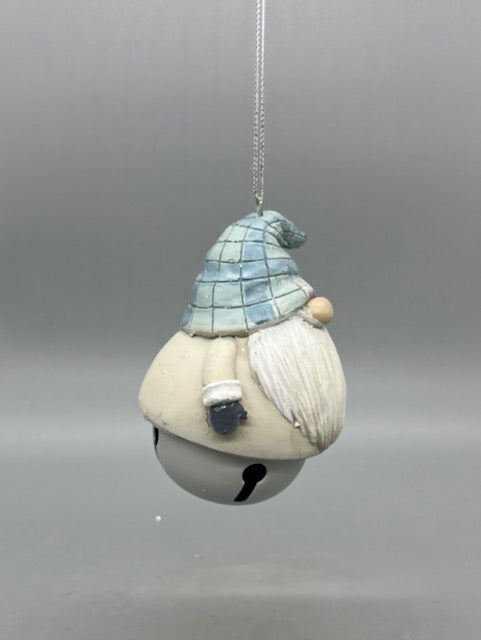 Gnome Bell Ornament 4.25" Sold Seperately