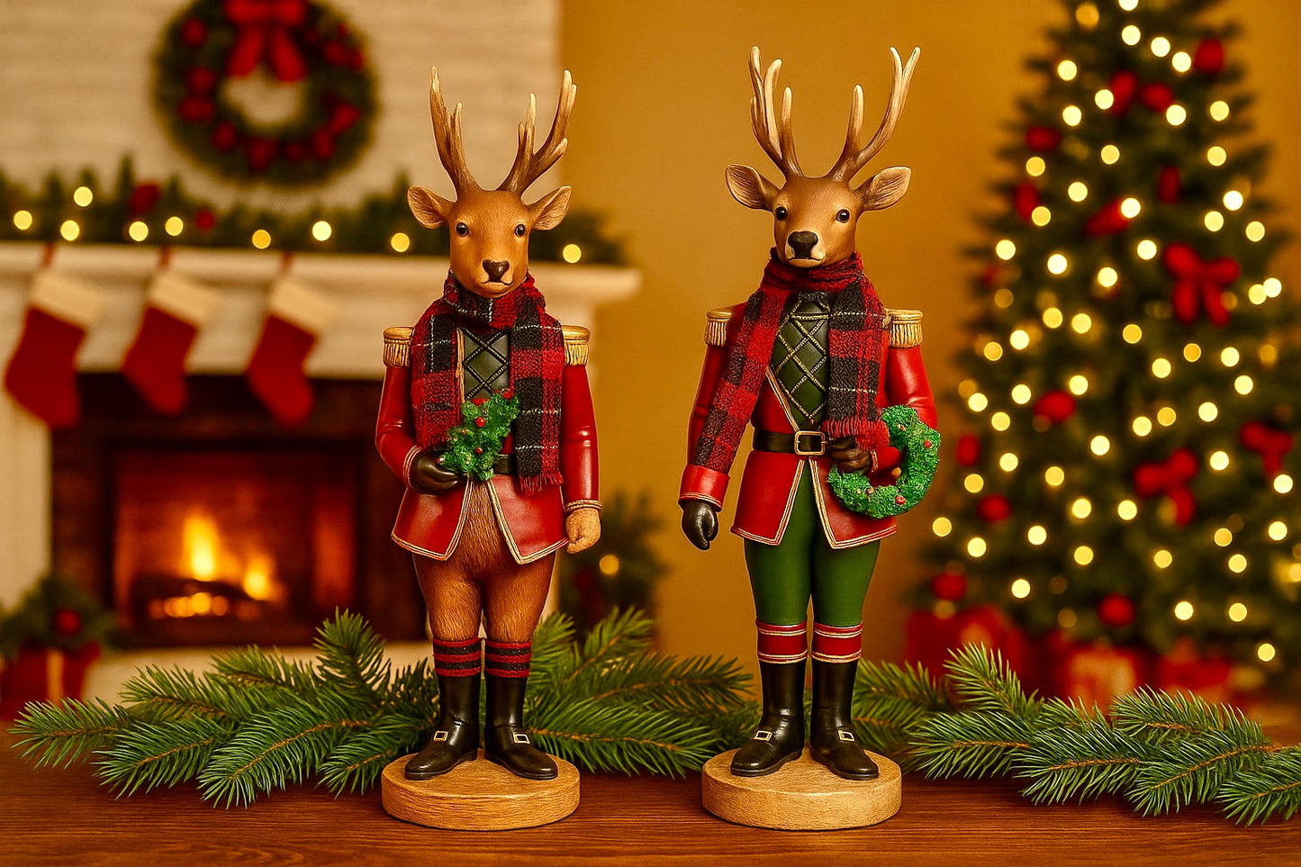Reindeer Nutcracker  SoldierFigurine – 10.75" Christmas Holiday Decor (Sold Separately) 97189