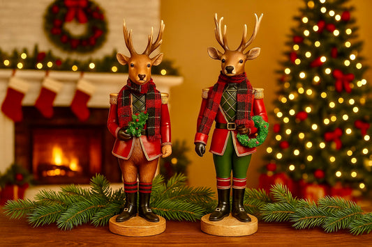 Reindeer Nutcracker  SoldierFigurine – 10.75" Christmas Holiday Decor (Sold Separately) 97189