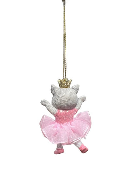 Kurt Adler Ballet Animals Christmas Ornament Poodle Cat Mouse