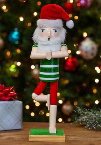 Kurt Adler 15 inch Wooden Yoga Santa Nutcracker