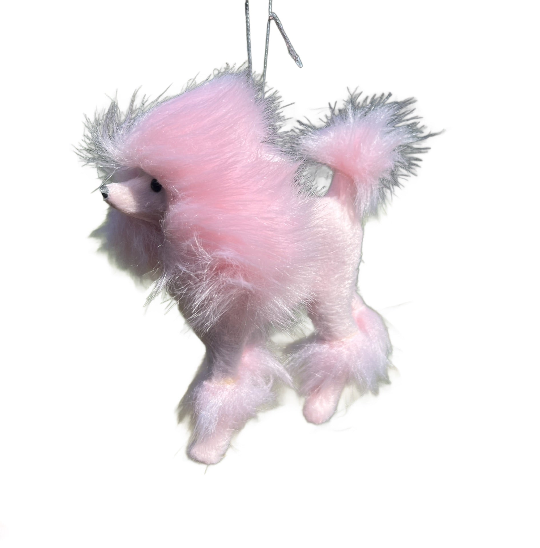 Kurt Adler 5" Fluffy Pink Poodle Christmas Ornament – Vintage Style Dog Decor