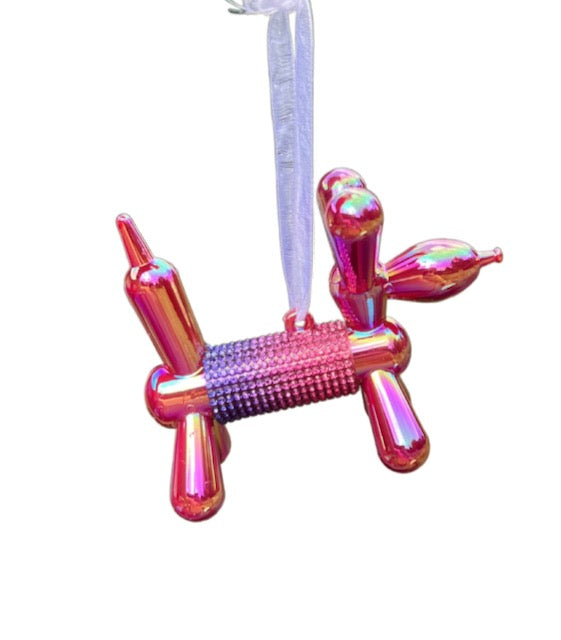 Kurt Adler  Balloon Dog Ornament 3.25" – Christmas Tree Decoration Sold Separately