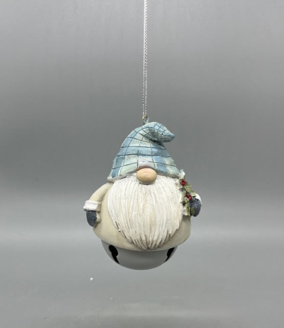Gnome Bell Ornament 4.25" Sold Seperately