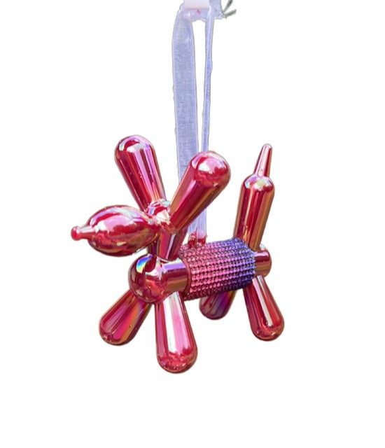 Kurt Adler  Balloon Dog Ornament 3.25" – Christmas Tree Decoration Sold Separately