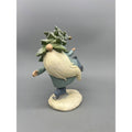 Winter Gnome Figurine Set with Skis & Ice Skaters, Resin Christmas Decor, Snowy Tree Hat Hand Painted Sold Separately